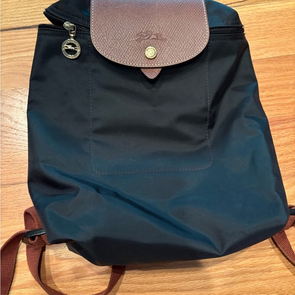 Longchamp Black and Brown Backpack - Picture 4 of 9